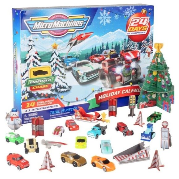 Micro Machines Advent Calendar 24 Day Set Micro Cars Truck Set New Toy Kids - Picture 1 of 7